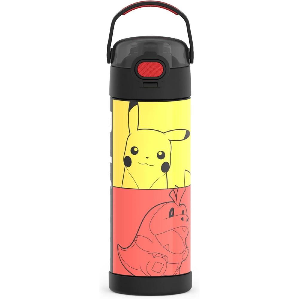 imageTHERMOS FUNTAINER 16 Ounce Stainless Steel Vacuum Insulated Bottle with Wide Spout Lid MINECRAFTPokemon