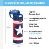THERMOS FUNTAINER 16 Ounce Stainless Steel Vacuum Insulated Bottle with Wide Spout Lid, MINECRAFT(Captain America: Brave New World Movie)