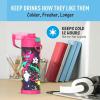 THERMOS FUNTAINER 16 Ounce Stainless Steel Vacuum Insulated Bottle with Wide Spout Lid, MINECRAFT(Graffiti Girl)