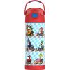 THERMOS FUNTAINER 16 Ounce Stainless Steel Vacuum Insulated Bottle with Wide Spout Lid, MINECRAFT(Mario)