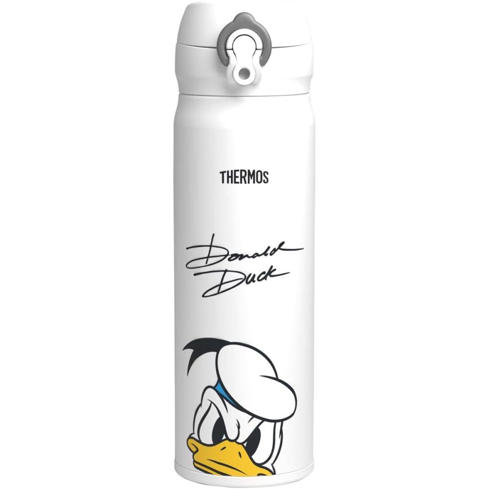 imageThermos JNL506DS PLT Vacuum Insulated Portable Mug 169 fl oz 500 ml Pluto Easy to Clean Lightweight Type OneTouch Opening Stainless Steel Bottle Hot and ColdDonald