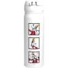 Thermos JNL-506DS PLT Vacuum Insulated Portable Mug, 16.9 fl oz (500 ml), Pluto, Easy to Clean, Lightweight Type, One-Touch Opening, Stainless Steel Bottle, Hot and Cold(Goofy)
