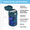 THERMOS FUNTAINER 16 Ounce Stainless Steel Vacuum Insulated Food Jar with Spoon, Galaxy Teal