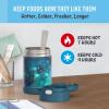 THERMOS FUNTAINER 16 Ounce Stainless Steel Vacuum Insulated Food Jar with Spoon, Galaxy Teal