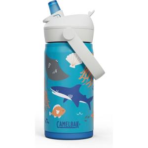 CamelBak Thrive Flip Straw Kids Bite Valve Stainless Steel Water Bottle Magic Unicorns, 12oz(Ocean Life)