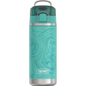THERMOS ICON SERIES, Water Bottle with Spout – 18 Ounce, Marble – Stainless Steel Vacuum Insulated Water Bottle with Lid(Marble)