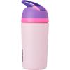 Owala Kids Flip Insulated Stainless-Steel Water Bottle with Straw and Locking Lid, 14-Ounce, Purple/Pink (Bunny Business)