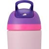 Owala Kids Flip Insulated Stainless-Steel Water Bottle with Straw and Locking Lid, 14-Ounce, Purple/Pink (Bunny Business)