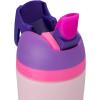 Owala Kids Flip Insulated Stainless-Steel Water Bottle with Straw and Locking Lid, 14-Ounce, Purple/Pink (Bunny Business)
