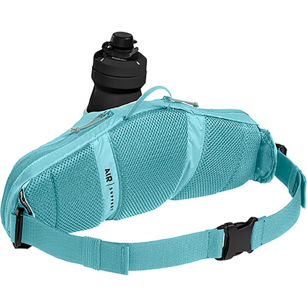 imageCamelBak Podium Flow 2 Waist Pack for Mountain Biking Gravel Cycling  Contains 21 oz Podium Dirt Series Bike Bottle Purple DoveArctic Blue