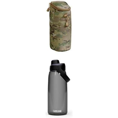 imageCamelBak Tactical Hydration Bundle  Max Gear Insulated Bottle Pouch Multicam  Thrive Chug Tritan Renew Water Bottle Charcoal 32oz