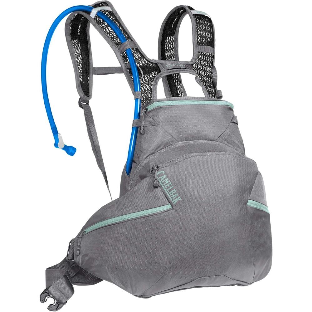 imageCamelBak Womens Solstice LR 10 Bike Hydration Pack Lumbar Reservoir 100ozGunmetalBlue Haze