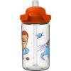 CamelBak Eddy+ Kids BPA-Free Water Bottle with Straw, 14oz, Skate Monsters (2282402040)(Space Dinos)