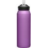 CamelBak eddy+ Water Bottle with Straw 32oz – Insulated Stainless Steel, Larkspur(Magenta)