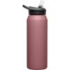 CamelBak eddy+ Water Bottle with Straw 32oz – Insulated Stainless Steel, Larkspur(Terracotta Rose)