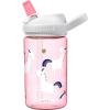 CamelBak Eddy+ 14 oz Kids Water Bottle with Tritan Renew – Straw Top, Leak-Proof When Closed, Snowflake Unicorn