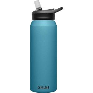 CamelBak eddy+ Water Bottle with Straw 32oz – Insulated Stainless Steel, Larkspur(Larkspur)