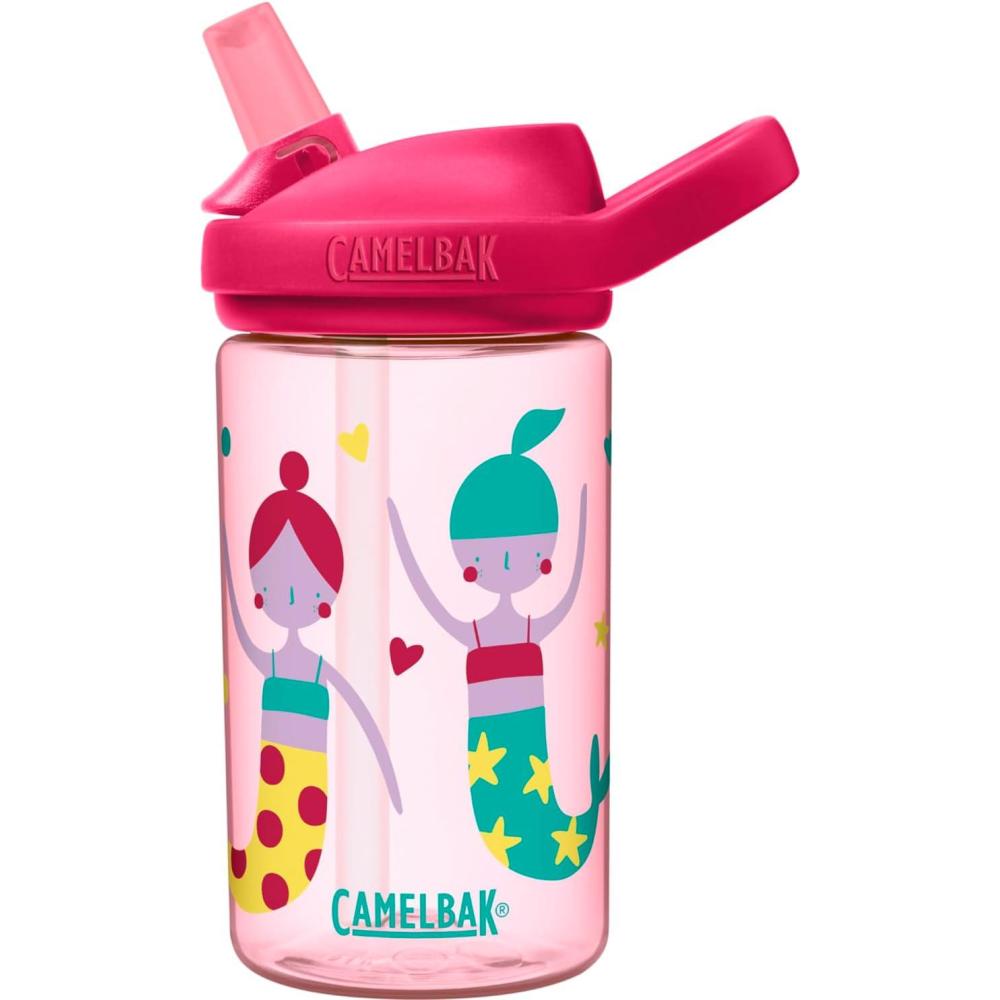 imageCamelBak eddy 14oz Kids Water Bottle with Tritan Renew  Straw Top LeakProof When ClosedMermaid Crew