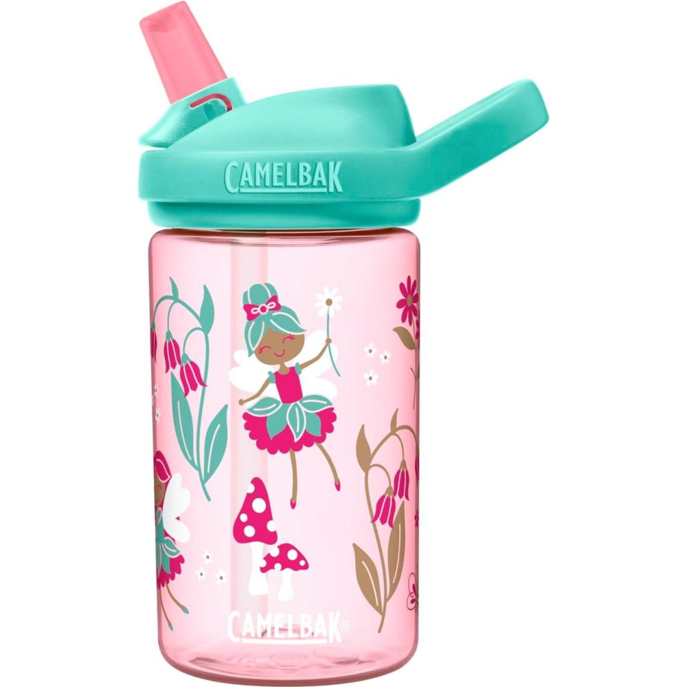 imageCamelBak eddy 14oz Kids Water Bottle with Tritan Renew  Straw Top LeakProof When ClosedSpring Fairies