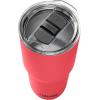 CamelBak Horizon 30oz Tumbler – Insulated Stainless Steel – Tri-Mode Lid – White(Wild Strawberry)