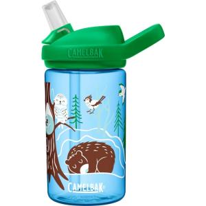 CamelBak Eddy+ 14 oz Kids Water Bottle with Tritan Renew – Straw Top, Leak-Proof When Closed, Hibernating for Winter