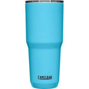 CamelBak Horizon 30oz Tumbler – Insulated Stainless Steel – Tri-Mode Lid – White(Nordic Blue)
