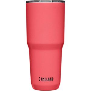 CamelBak Horizon 30oz Tumbler – Insulated Stainless Steel – Tri-Mode Lid – White(Wild Strawberry)