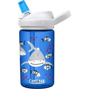 CamelBak eddy+ 14oz Kids Water Bottle with Tritan Renew – Straw Top, Leak-Proof When Closed(Friendly Sharks)