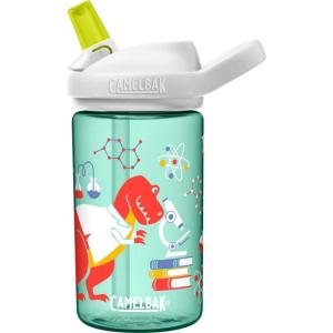 CamelBak eddy+ 14oz Kids Water Bottle with Tritan Renew – Straw Top, Leak-Proof When Closed(Science Dinos)