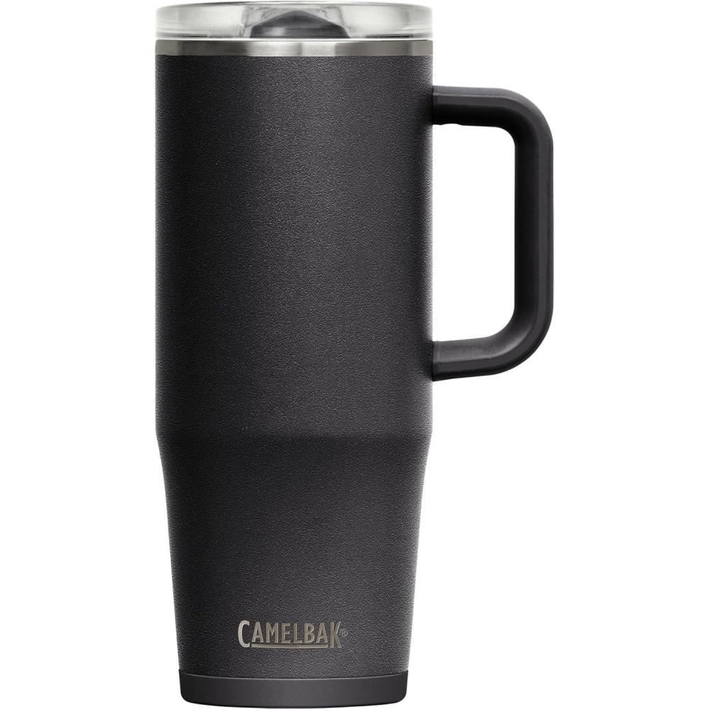 imageCamelBak Thrive LeakProof 32 oz Mug Insulated Stainless Steel  For travel coffee tea hot beverages  Spill Proof Cupholder Compatible Purple SkyBlack