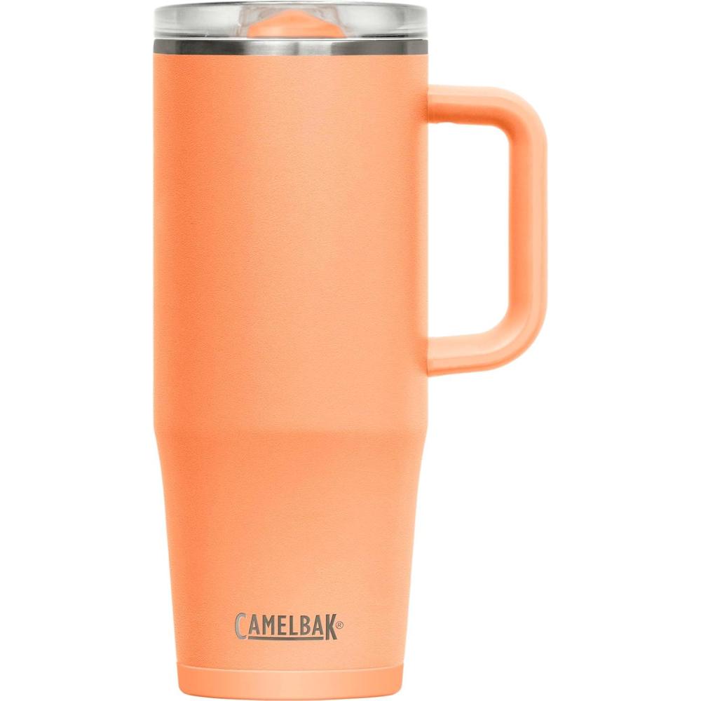 imageCamelBak Thrive LeakProof 32 oz Mug Insulated Stainless Steel  For travel coffee tea hot beverages  Spill Proof Cupholder Compatible Purple SkyDesert Sunrise