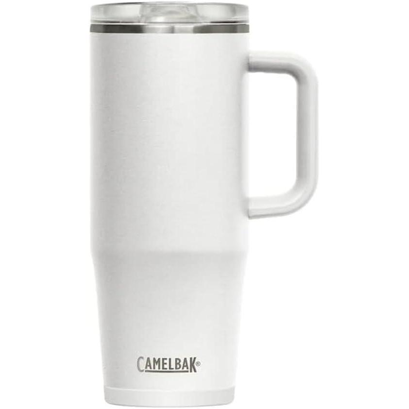 imageCamelBak Thrive LeakProof 32 oz Mug Insulated Stainless Steel  For travel coffee tea hot beverages  Spill Proof Cupholder Compatible Purple SkyWhite