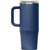 CamelBak Thrive Leak-Proof 32 oz Mug, Insulated Stainless Steel – For travel, coffee, tea, hot beverages – Spill Proof Cup-holder Compatible, Purple Sky(Navy)