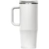 CamelBak Thrive Leak-Proof 32 oz Mug, Insulated Stainless Steel – For travel, coffee, tea, hot beverages – Spill Proof Cup-holder Compatible, Purple Sky(White)