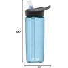 CamelBak eddy+ BPA Free Water Bottle, 20 oz,True Blue, .6L
