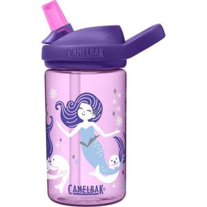 CamelBak Eddy+ Kids Bite Valve Straw Tritan Renew Water Bottle Arctic Mermaids, 14oz