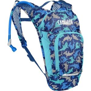 CamelBak Mini M.U.L.E. Kids Hydration Backpack for Hiking and Biking – 50oz, Sharks