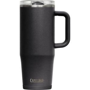 CamelBak Thrive Leak-Proof 32 oz Mug, Insulated Stainless Steel – For travel, coffee, tea, hot beverages – Spill Proof Cup-holder Compatible, Purple Sky(Black)