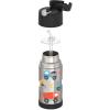 THERMOS FUNTAINER Water Bottle with Straw – 12 Ounce – Kids Stainless Steel Vacuum Insulated Water Bottle with Lid, Rainbows(Construction Site)