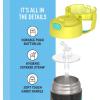 THERMOS FUNTAINER Water Bottle with Straw – 12 Ounce – Kids Stainless Steel Vacuum Insulated Water Bottle with Lid, Rainbows(Out of This World)