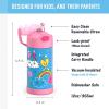 THERMOS FUNTAINER Water Bottle with Straw – 12 Ounce – Kids Stainless Steel Vacuum Insulated Water Bottle with Lid, Rainbows(Sketchbook)