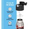 THERMOS FUNTAINER Water Bottle with Straw – 12 Ounce – Kids Stainless Steel Vacuum Insulated Water Bottle with Lid, Rainbows(Spiderman)