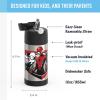 THERMOS FUNTAINER Water Bottle with Straw – 12 Ounce – Kids Stainless Steel Vacuum Insulated Water Bottle with Lid, Rainbows(Spiderman)