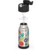 THERMOS FUNTAINER Water Bottle with Straw – 12 Ounce – Kids Stainless Steel Vacuum Insulated Water Bottle with Lid, Rainbows(Sports)