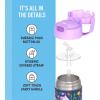 THERMOS FUNTAINER Water Bottle with Straw – 12 Ounce – Kids Stainless Steel Vacuum Insulated Water Bottle with Lid, Rainbows(Unicorn Blooms)