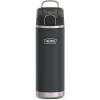 THERMOS ICON SERIES Stainless Steel Water Bottle with Spout – 24 Ounce, Granite – Vacuum Insulated Water Bottle with Lid