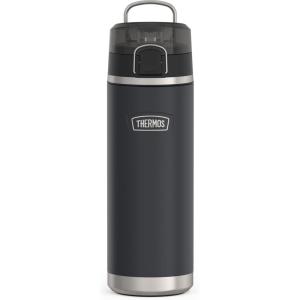 THERMOS ICON SERIES Stainless Steel Water Bottle with Spout – 24 Ounce, Granite – Vacuum Insulated Water Bottle with Lid