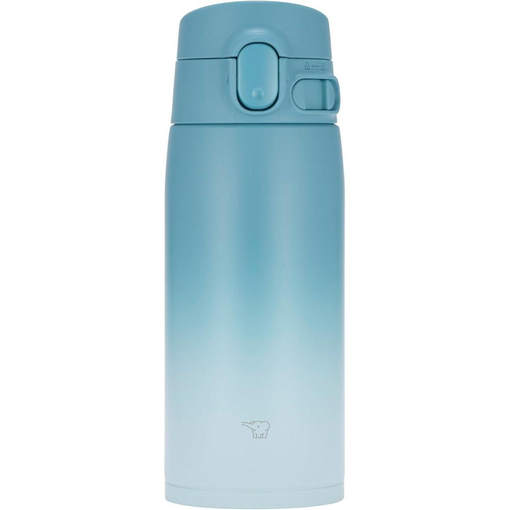 imageZojirushi SMVH72XZ GoCafe Insulated Stainless Steel Mug 24Ounce 72 liter PFASfree amp BPAfreeAqua Asagi