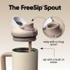 Owala FreeSip Tumbler – Stainless Steel – 30-oz. – Tan (Lightly Toasted)(Lightly Toasted)
