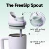 Owala FreeSip Tumbler – Stainless Steel – 30-oz. – Tan (Lightly Toasted)(Open Air)
